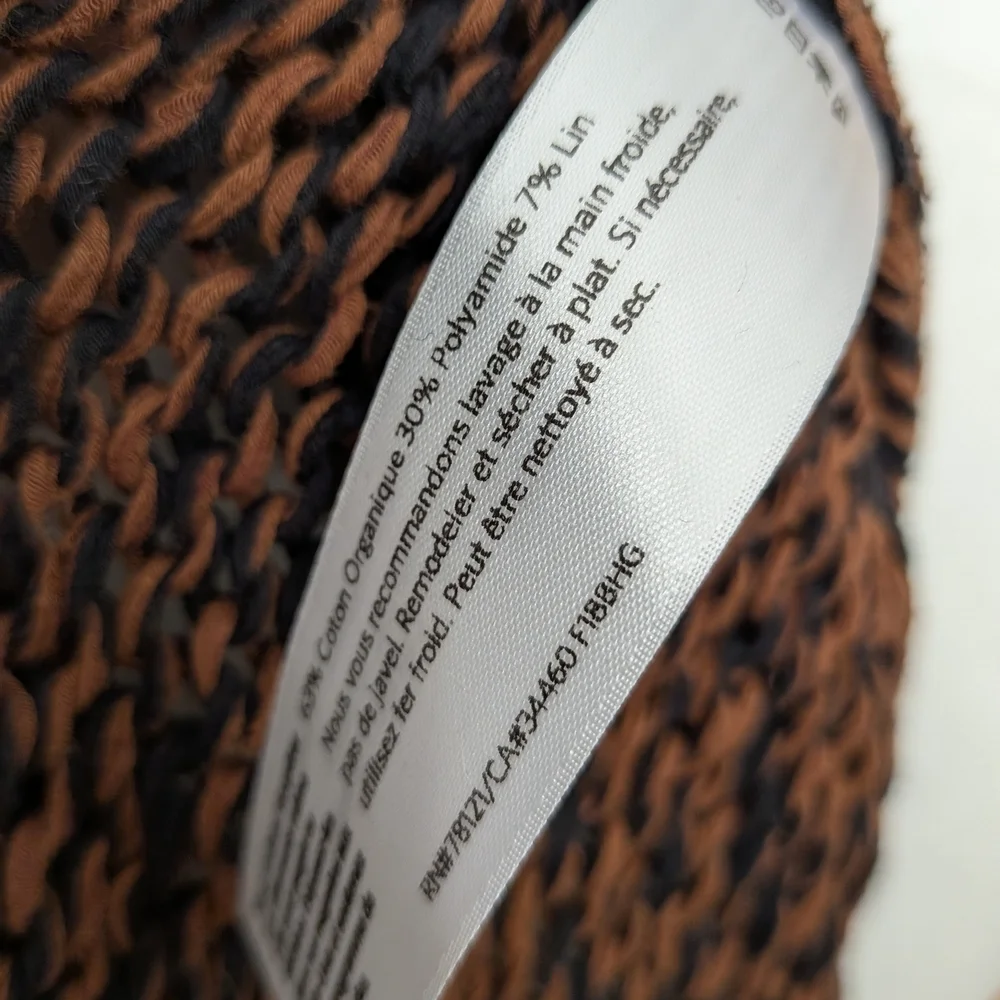 Eileen Fisher Brown Cowl Neck Sweater Size Small - Picture 7 of 7